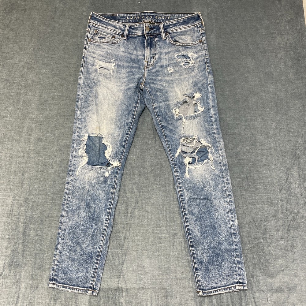 American Eagle Outfitters Next Level Airflex Jeans Mens 30x30 Blue Denim Cotton